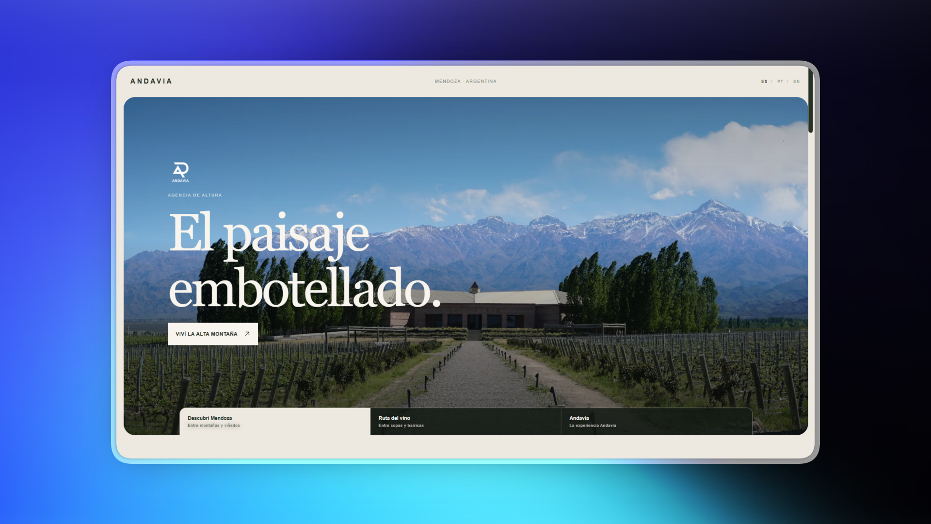 Captura de Andavia Tours